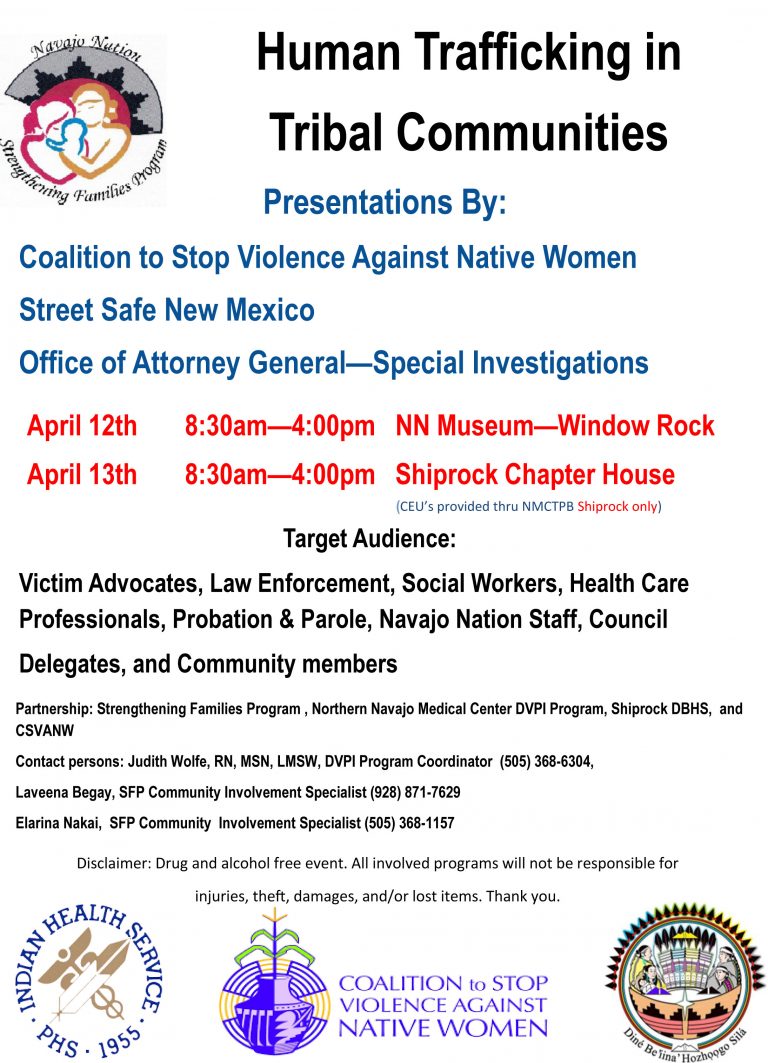 Human Trafficking In Tribal Communities Sexual Assault Services Of Northwest New Mexico